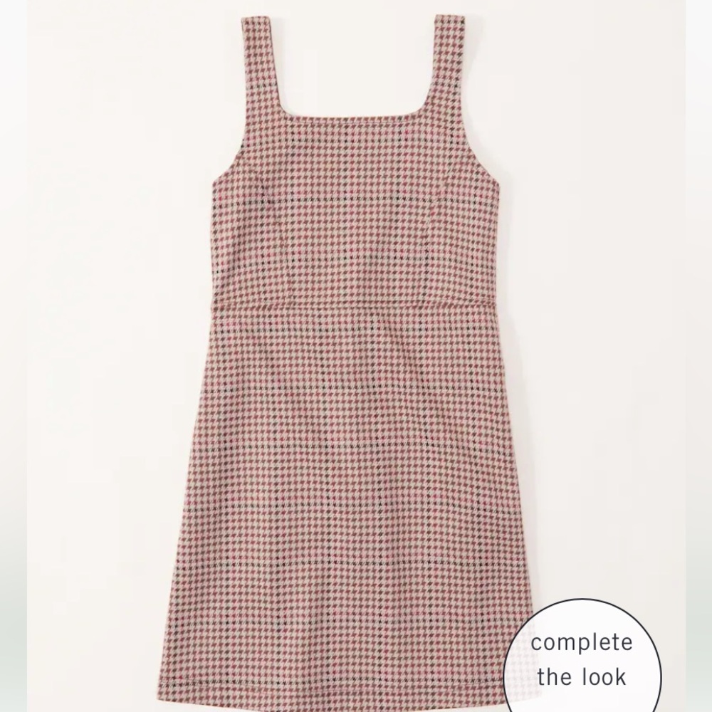 New Abercrombie Kids houndstooth layerable dress Size: 5/6